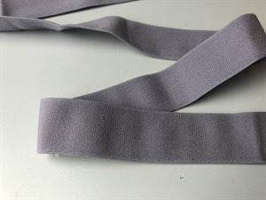 Blød elastik - støvet lilla, 24 mm
